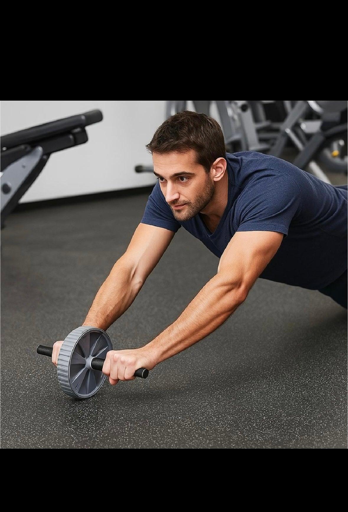 Roue Abdominale Compacte – Gainage & Puissance Noyau